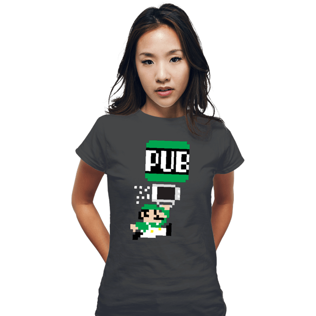 Shirts Fitted Shirts, Woman / Small / Charcoal To The Pub Luigi