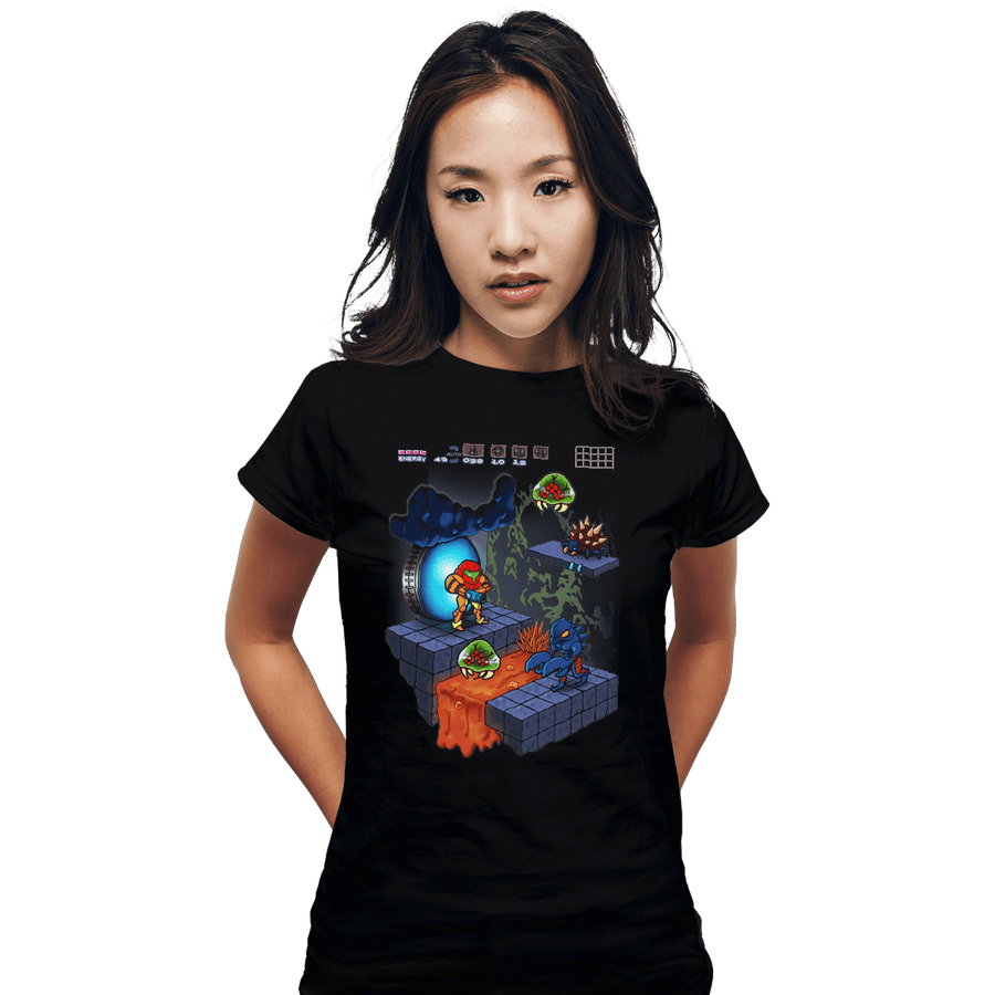 Shirts Fitted Shirts, Woman / Small / Black Isometroid