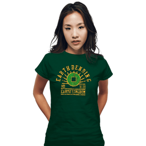 Shirts Fitted Shirts, Woman / Small / Irish Green Earth Bending