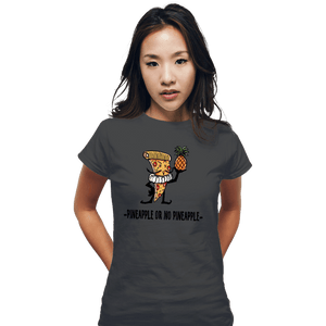 Secret_Shirts Fitted Shirts, Woman / Small / Charcoal Pineapple Or Noz