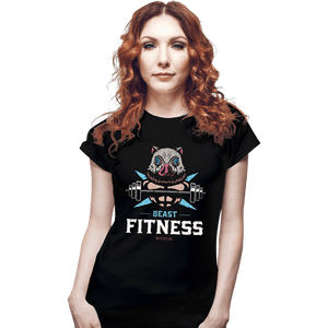 Daily_Deal_Shirts Fitted Shirts, Woman / Small / Black Beast Fitness