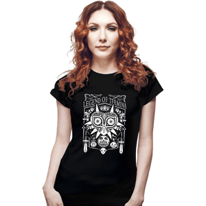 Shirts Fitted Shirts, Woman / Small / Black The Legend Of Termina Banner