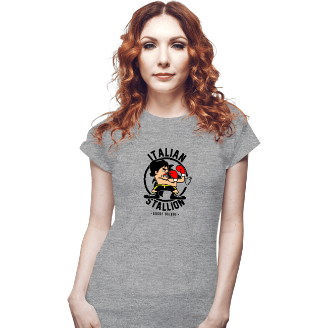 Shirts Fitted Shirts, Woman / Small / Sports Grey Train Harder!