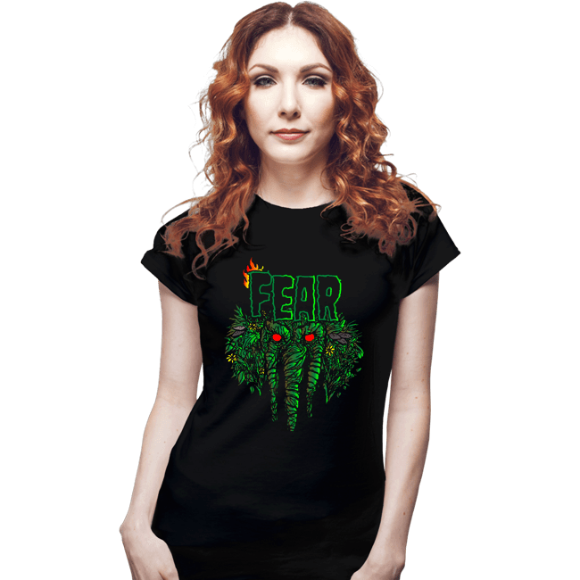 Secret_Shirts Fitted Shirts, Woman / Small / Black Fear-Thing