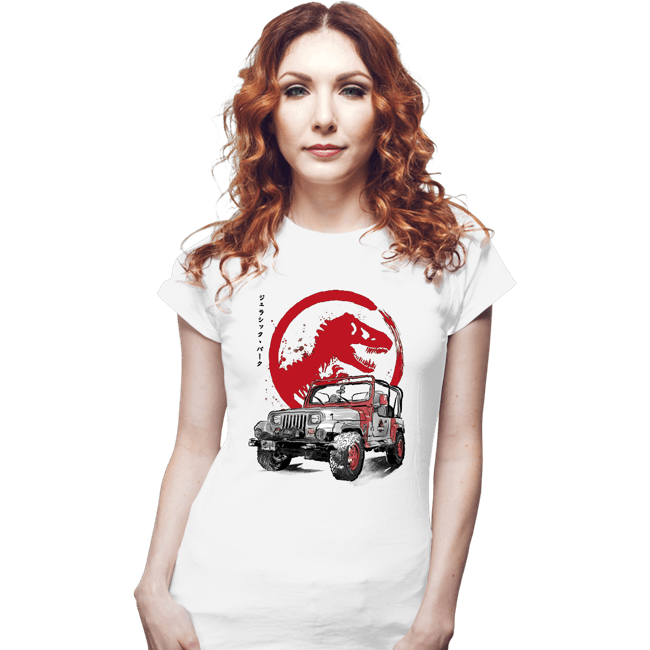 Daily_Deal_Shirts Fitted Shirts, Woman / Small / White YJ Sahara sumi-e