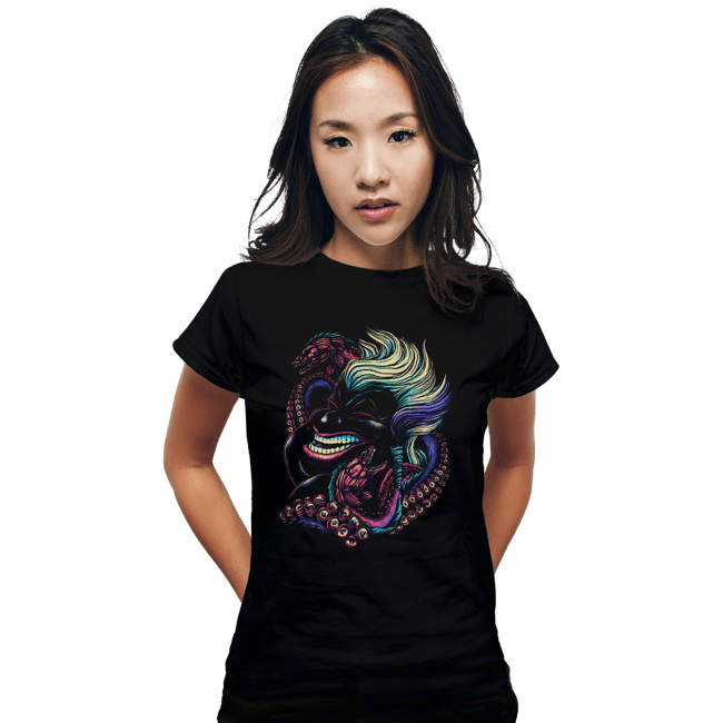 Daily_Deal_Shirts Fitted Shirts, Woman / Small / Black The Witch Of The Sea