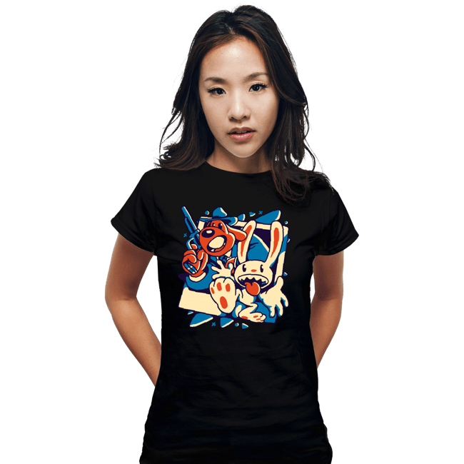 Daily_Deal_Shirts Fitted Shirts, Woman / Small / Black The Freelance Police
