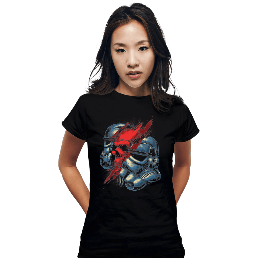Shirts Fitted Shirts, Woman / Small / Black Red Storm
