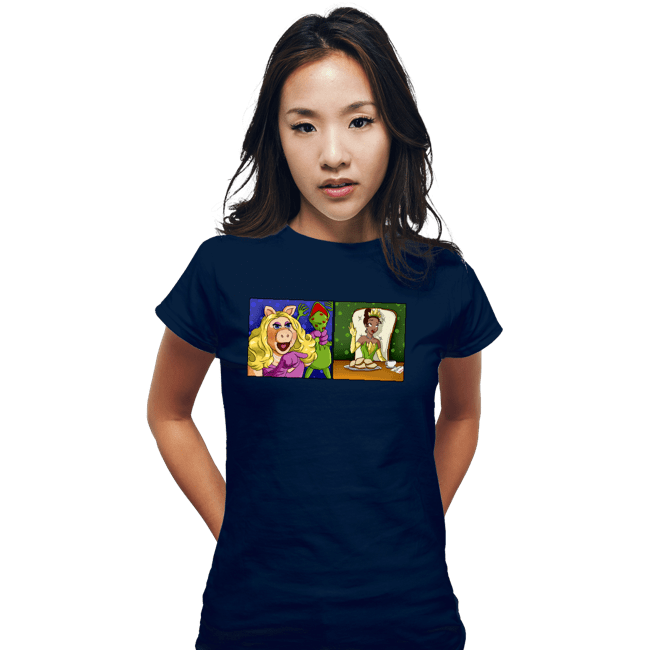 Shirts Fitted Shirts, Woman / Small / Navy Jealous Piggy