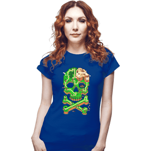Secret_Shirts Fitted Shirts, Woman / Small / Royal Blue SNES Jolly Plumber
