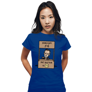 Secret_Shirts Fitted Shirts, Woman / Small / Royal Blue Sarcasm Stand