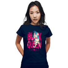 Load image into Gallery viewer, Daily_Deal_Shirts Fitted Shirts, Woman / Small / Navy The Black Queen
