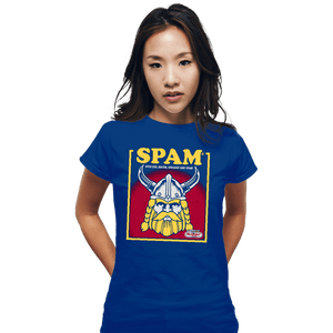 Daily_Deal_Shirts Fitted Shirts, Woman / Small / Royal Blue Spam