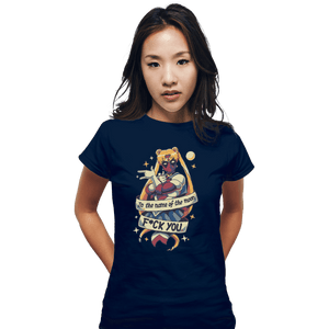 Shirts Fitted Shirts, Woman / Small / Navy Warrior Of Love