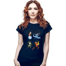 Load image into Gallery viewer, Shirts Fitted Shirts, Woman / Small / Navy Avatar Elements
