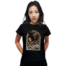 Load image into Gallery viewer, Daily_Deal_Shirts Fitted Shirts, Woman / Small / Black Castiel
