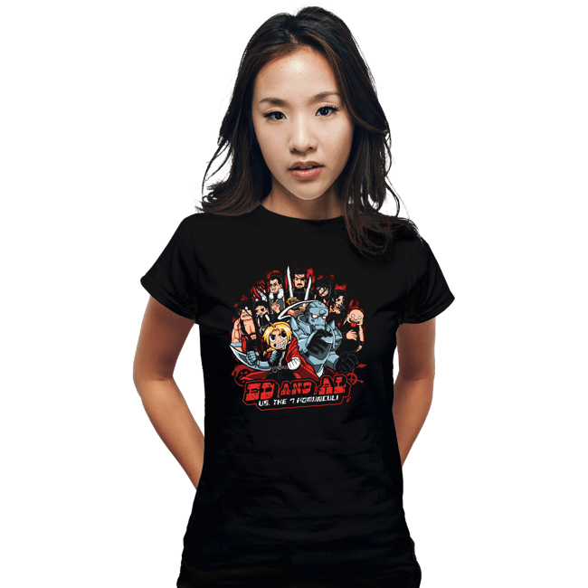 Daily_Deal_Shirts Fitted Shirts, Woman / Small / Black Fullmetal Pilgrim