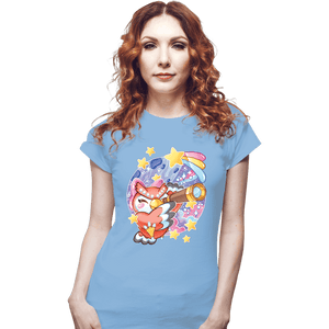 Shirts Fitted Shirts, Woman / Small / Powder Blue Animal Crossing - Celeste