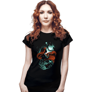Daily_Deal_Shirts Fitted Shirts, Woman / Small / Black Song Of The Mermaid
