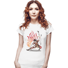 Load image into Gallery viewer, Shirts Fitted Shirts, Woman / Small / White The Power Of The Fire Nation
