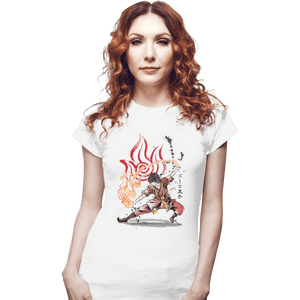 Shirts Fitted Shirts, Woman / Small / White The Power Of The Fire Nation