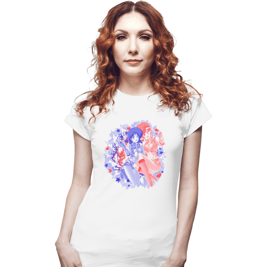 Shirts Fitted Shirts, Woman / Small / White Dirty Pair