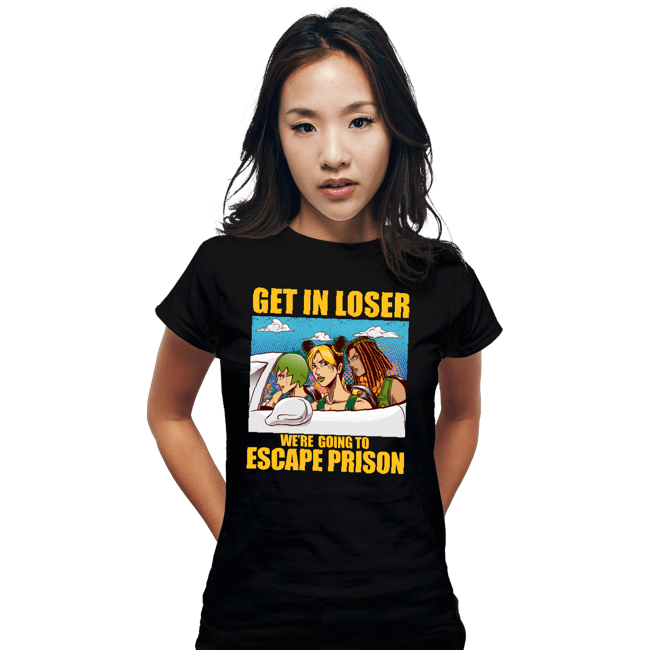 Daily_Deal_Shirts Fitted Shirts, Woman / Small / Black Prison Escape