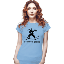 Load image into Gallery viewer, Secret_Shirts Fitted Shirts, Woman / Small / Powder Blue Stealth Check
