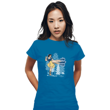 Load image into Gallery viewer, Shirts Fitted Shirts, Woman / Small / Sapphire Chun White
