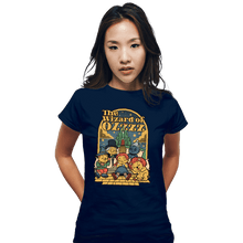 Load image into Gallery viewer, Daily_Deal_Shirts Fitted Shirts, Woman / Small / Navy The Wizard Of Sleep
