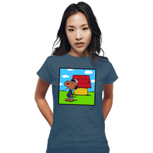 Load image into Gallery viewer, Secret_Shirts Fitted Shirts, Woman / Small / Indigo Blue DOGGY DOGG
