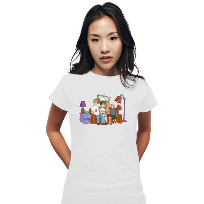 Secret_Shirts Fitted Shirts, Woman / Small / White King Of The Hill Couch