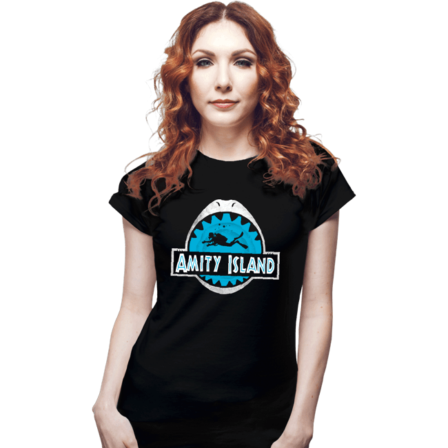 Daily_Deal_Shirts Fitted Shirts, Woman / Small / Black Amity Island
