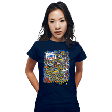 Load image into Gallery viewer, Secret_Shirts Fitted Shirts, Woman / Small / Navy Where&#39;s Kevin
