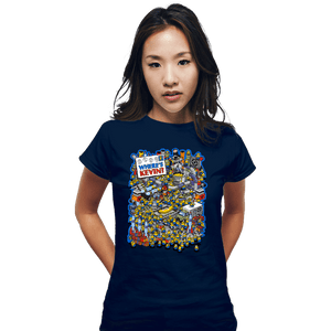 Secret_Shirts Fitted Shirts, Woman / Small / Navy Where's Kevin