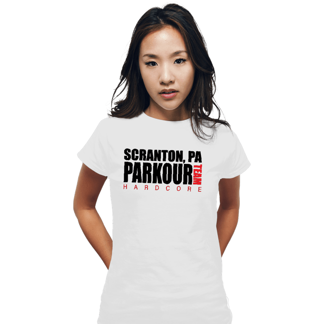 Shirts Fitted Shirts, Woman / Small / White Parkour Team