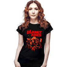 Load image into Gallery viewer, Shirts Fitted Shirts, Woman / Small / Black Planet Of The Apes
