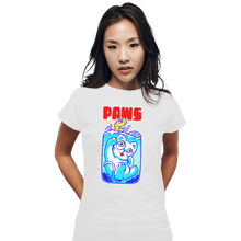 Load image into Gallery viewer, Shirts Fitted Shirts, Woman / Small / White Paws

