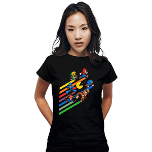 Daily_Deal_Shirts Fitted Shirts, Woman / Small / Black High Score Streak