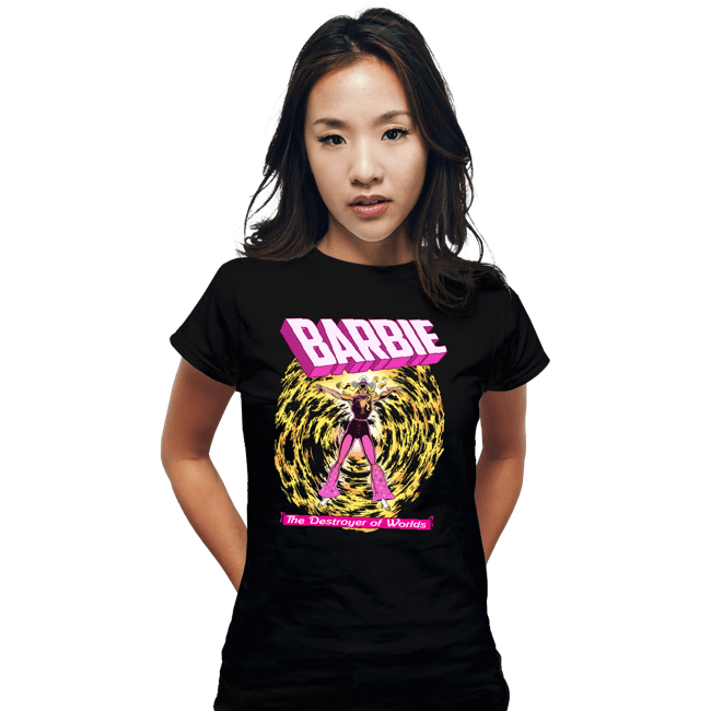 Secret_Shirts Fitted Shirts, Woman / Small / Black Dark Barbie