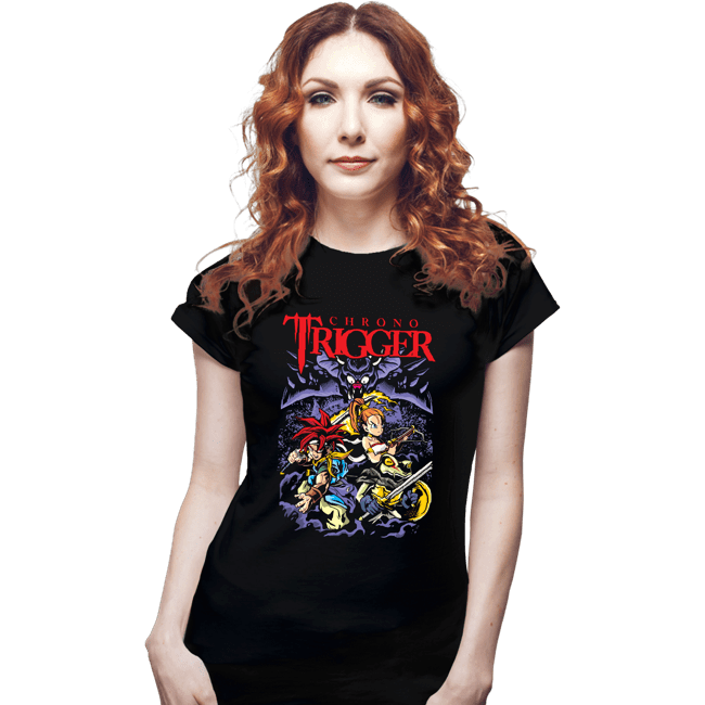 Daily_Deal_Shirts Fitted Shirts, Woman / Small / Black Metal Trigger