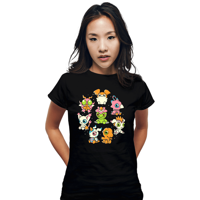 Daily_Deal_Shirts Fitted Shirts, Woman / Small / Black Digicute