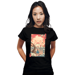 Secret_Shirts Fitted Shirts, Woman / Small / Black Floating Nightmare Ukiyo-e
