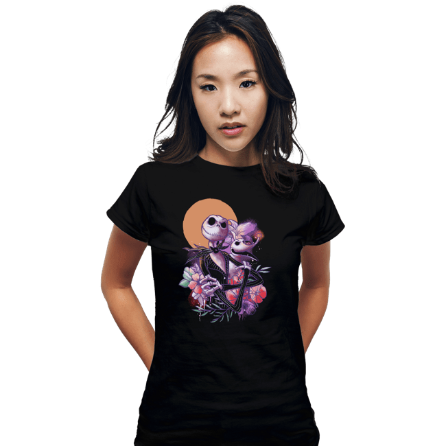 Daily_Deal_Shirts Fitted Shirts, Woman / Small / Black Moonlit Nightmare