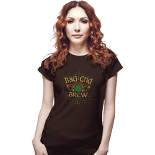 Load image into Gallery viewer, Shirts Fitted Shirts, Woman / Small / Black Bag End Brew

