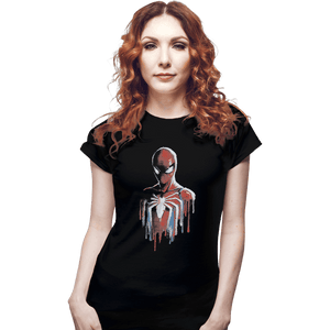 Shirts Fitted Shirts, Woman / Small / Black Watercolor Spider