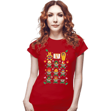 Load image into Gallery viewer, Shirts Fitted Shirts, Woman / Small / Red Fresh Baked Heroes
