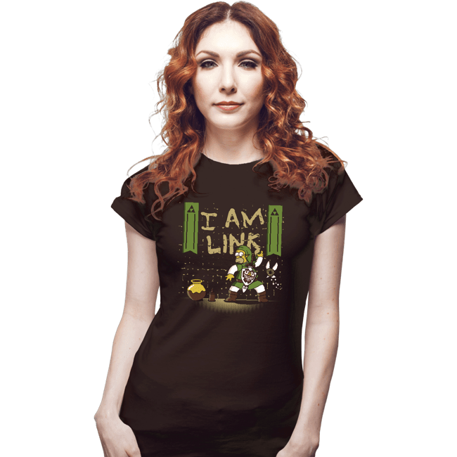 Shirts Fitted Shirts, Woman / Small / Black I Am Link