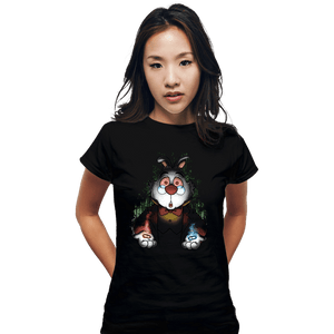 Daily_Deal_Shirts Fitted Shirts, Woman / Small / Black White Rabbit