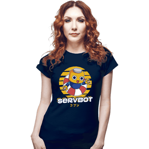 Shirts Fitted Shirts, Woman / Small / Navy Servbot Summer